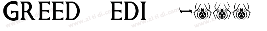 Greed Medium字体转换